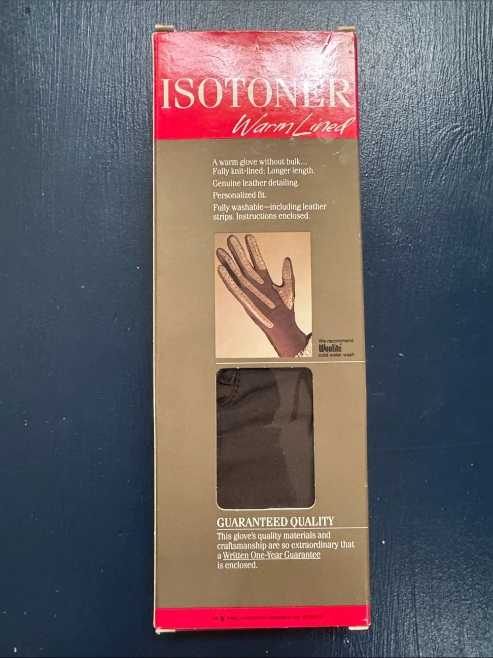 isotoner Brown Women's Warm-Lined Chevron Detail Gloves